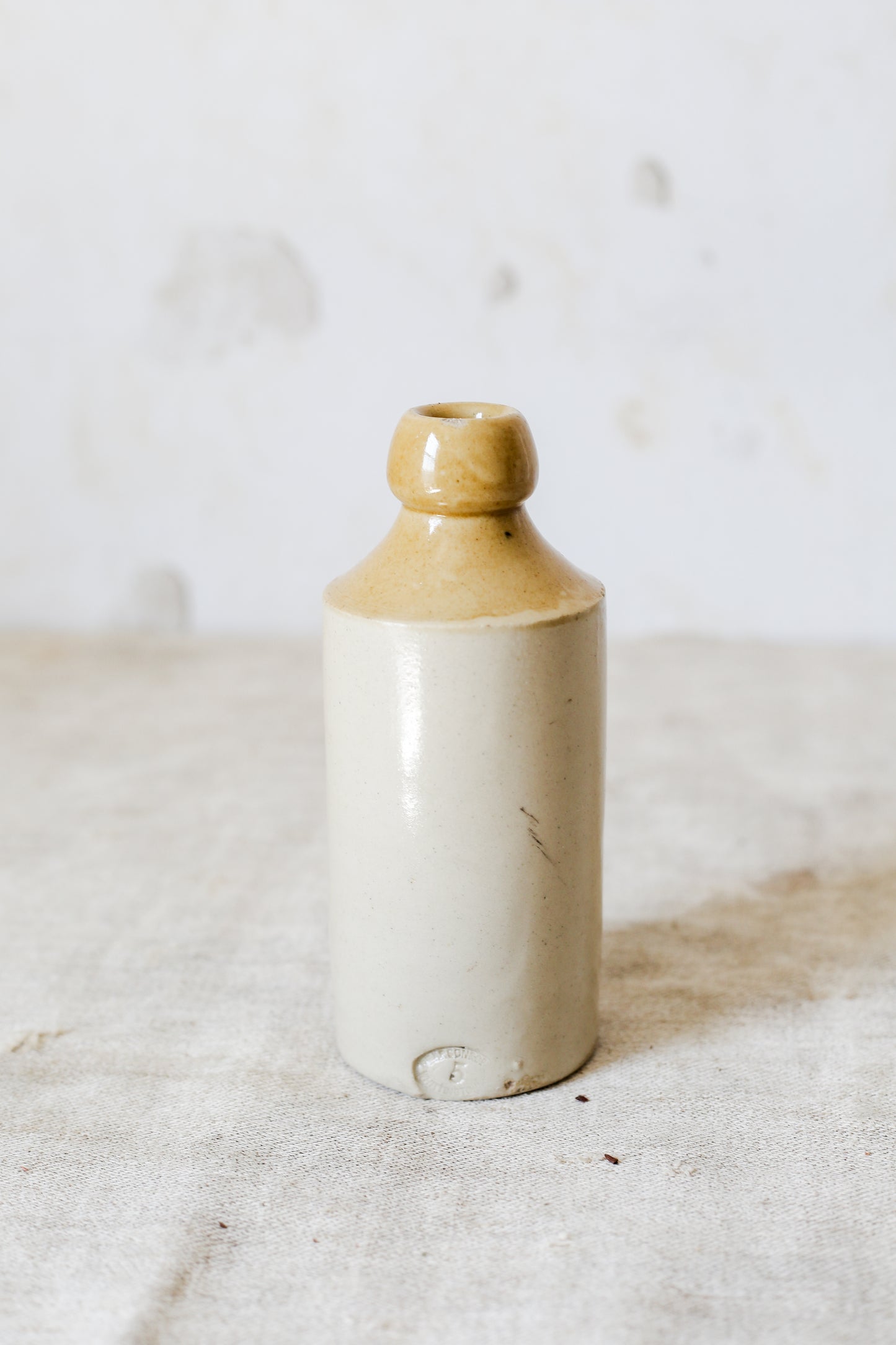 Antique J. Hopkins Stoneware Bottle with Anchor and Crown