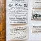 Set of 5 Antique Authentic English Apothecary Pharmacy Labels