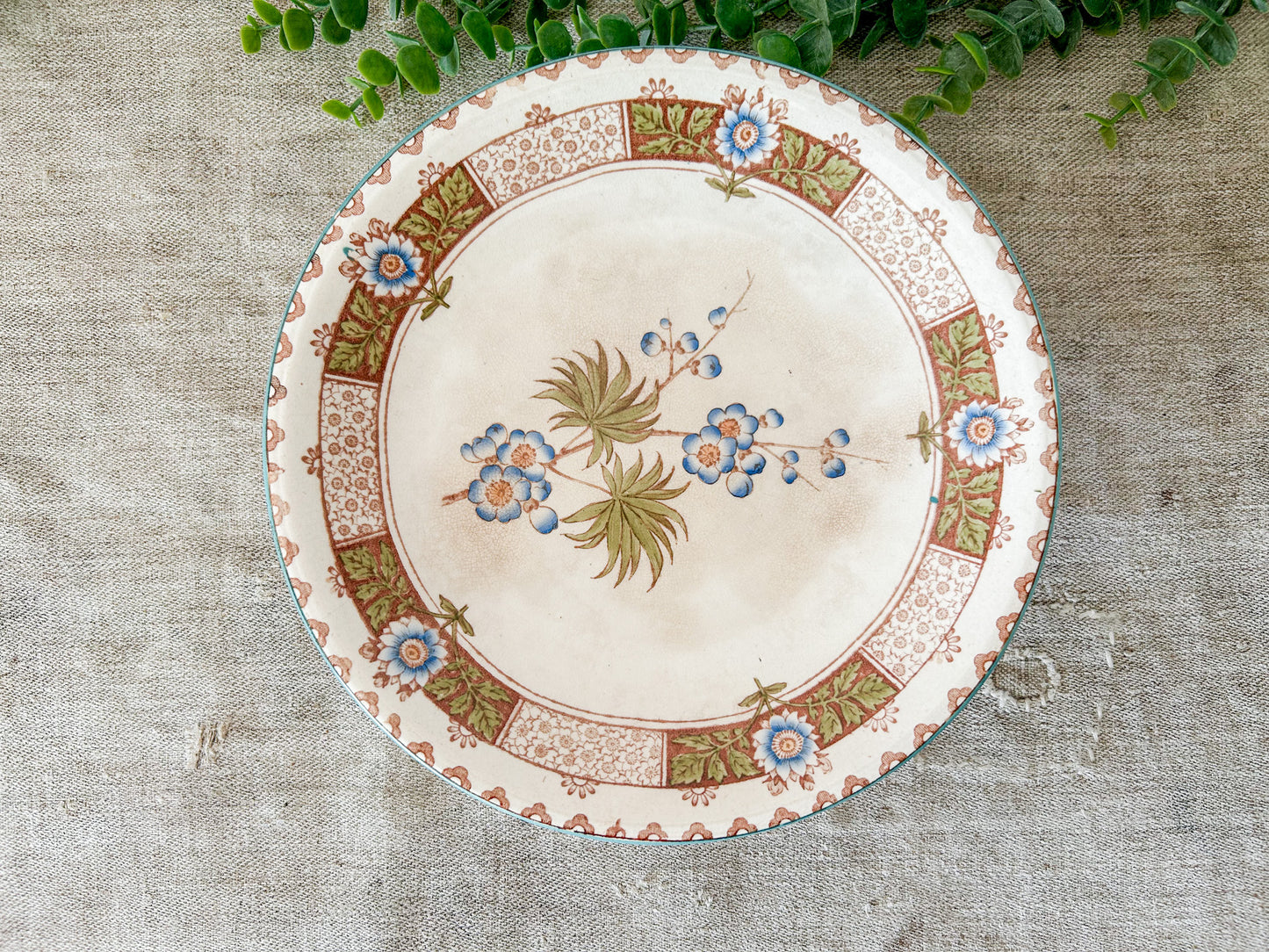 Antique Wedgwood Japonica Sprigs Ironstone Squat Compote