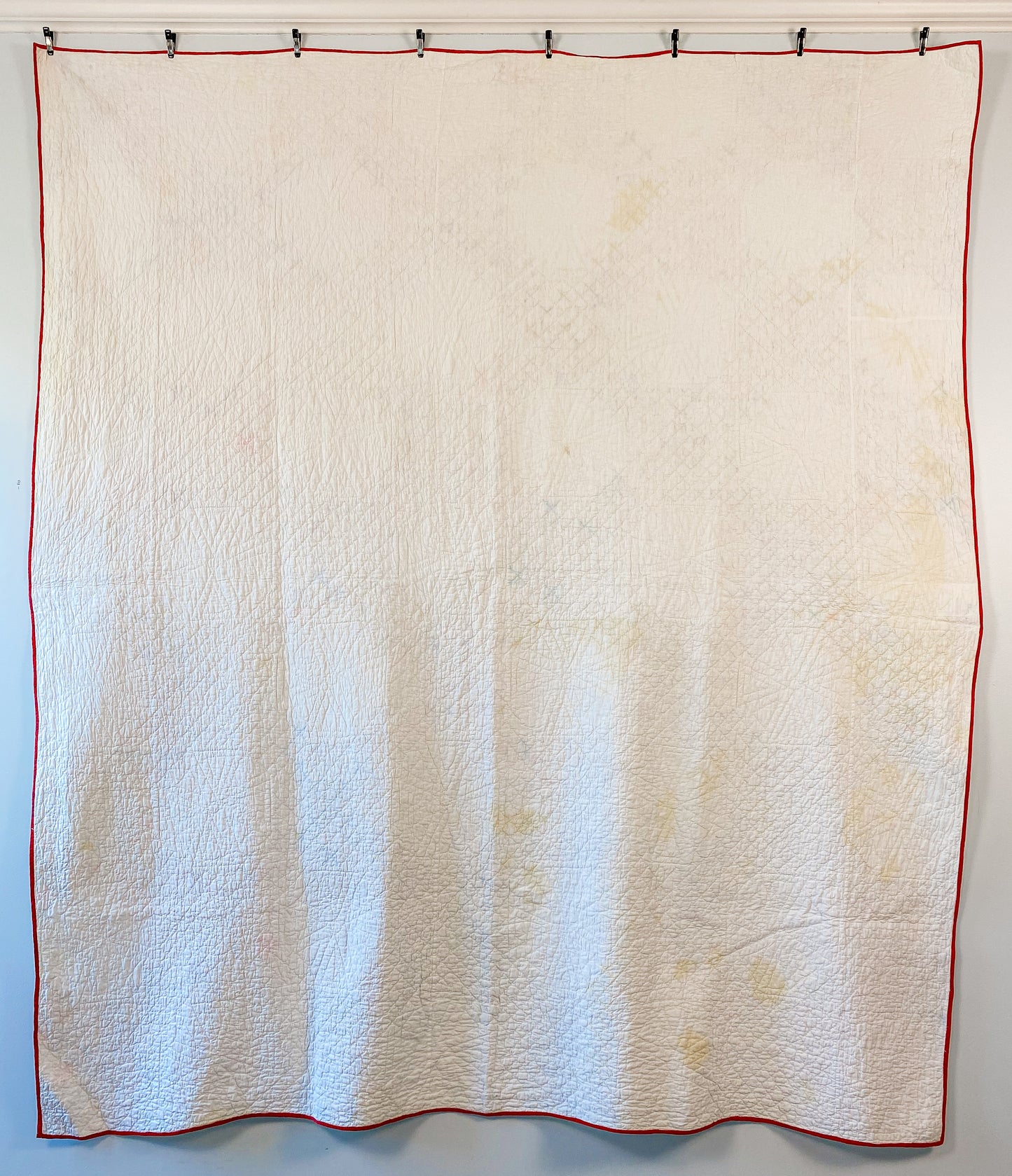 Vintage Scrappy Triple Irish Chain Quilt, c1930