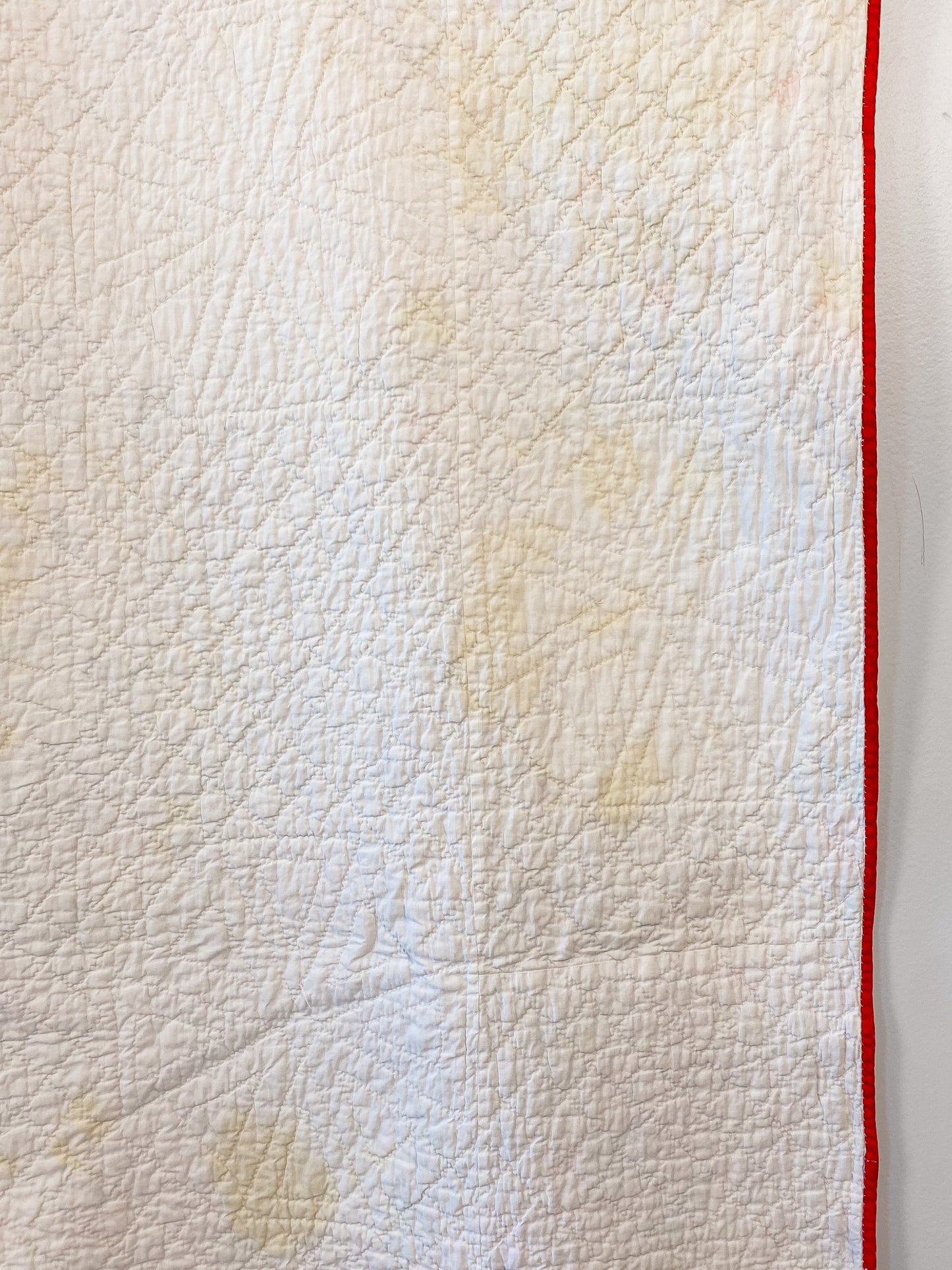 Vintage Scrappy Triple Irish Chain Quilt, c1930
