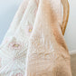 Vintage Pink Sateen and Twill Embroidered Quilt
