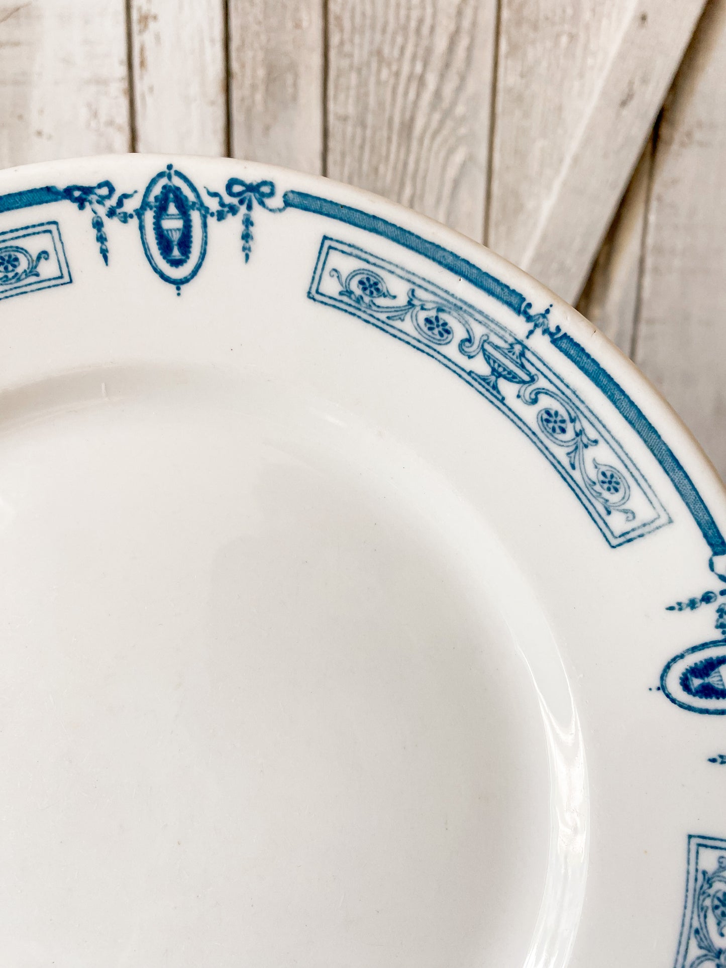 Vintage Set of 2 Scammell's Trenton China 9" Dinner Plates, c1930 Restaurant Ware