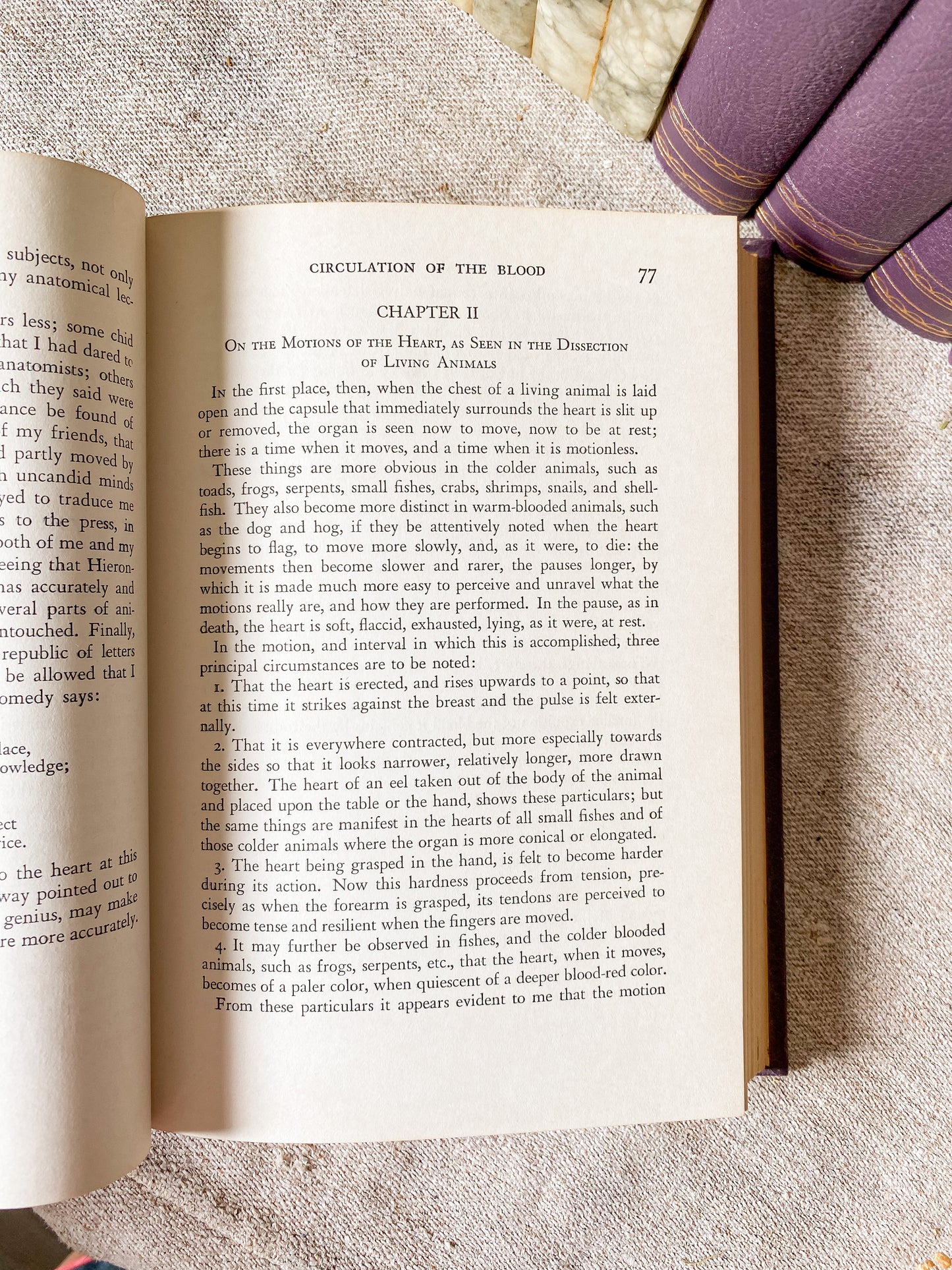 Vintage Set of 8 Purple Harvard Classics Five-Foot Shelf of Books, 1959