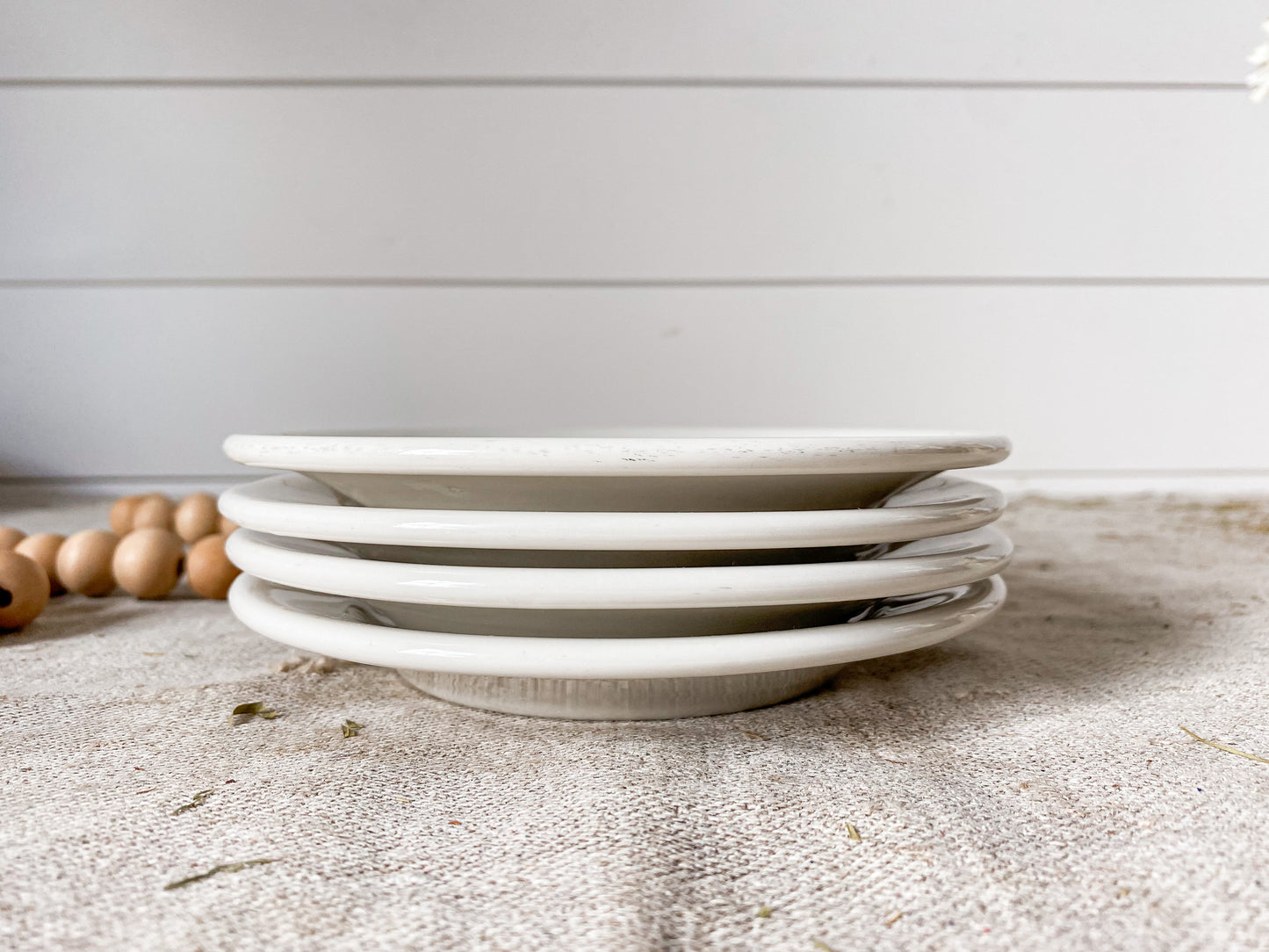 Vintage Set of 4 Buffalo China Restaurant Ware 6" Bread Plates