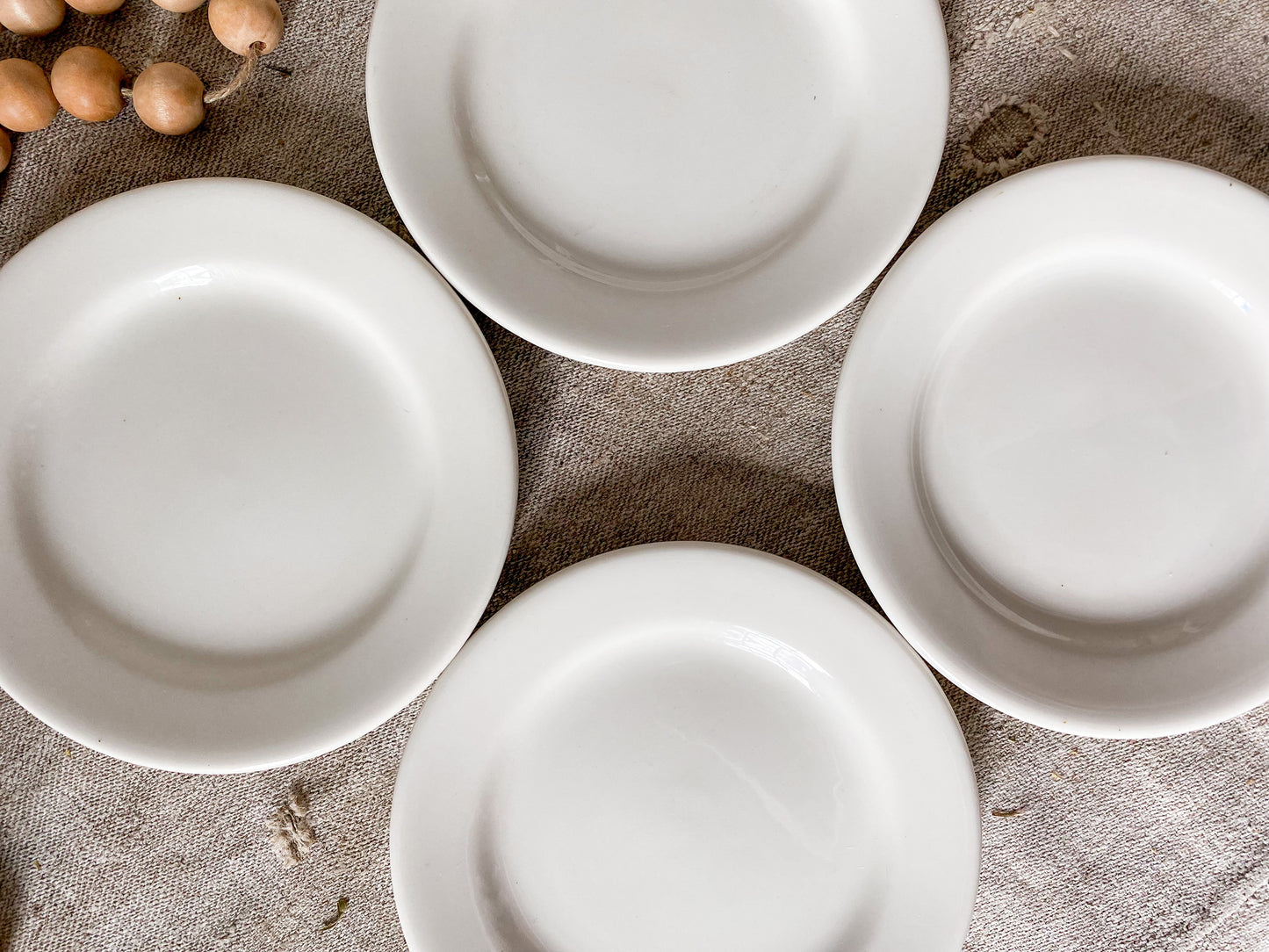 Vintage Set of 4 Buffalo China Restaurant Ware 6" Bread Plates