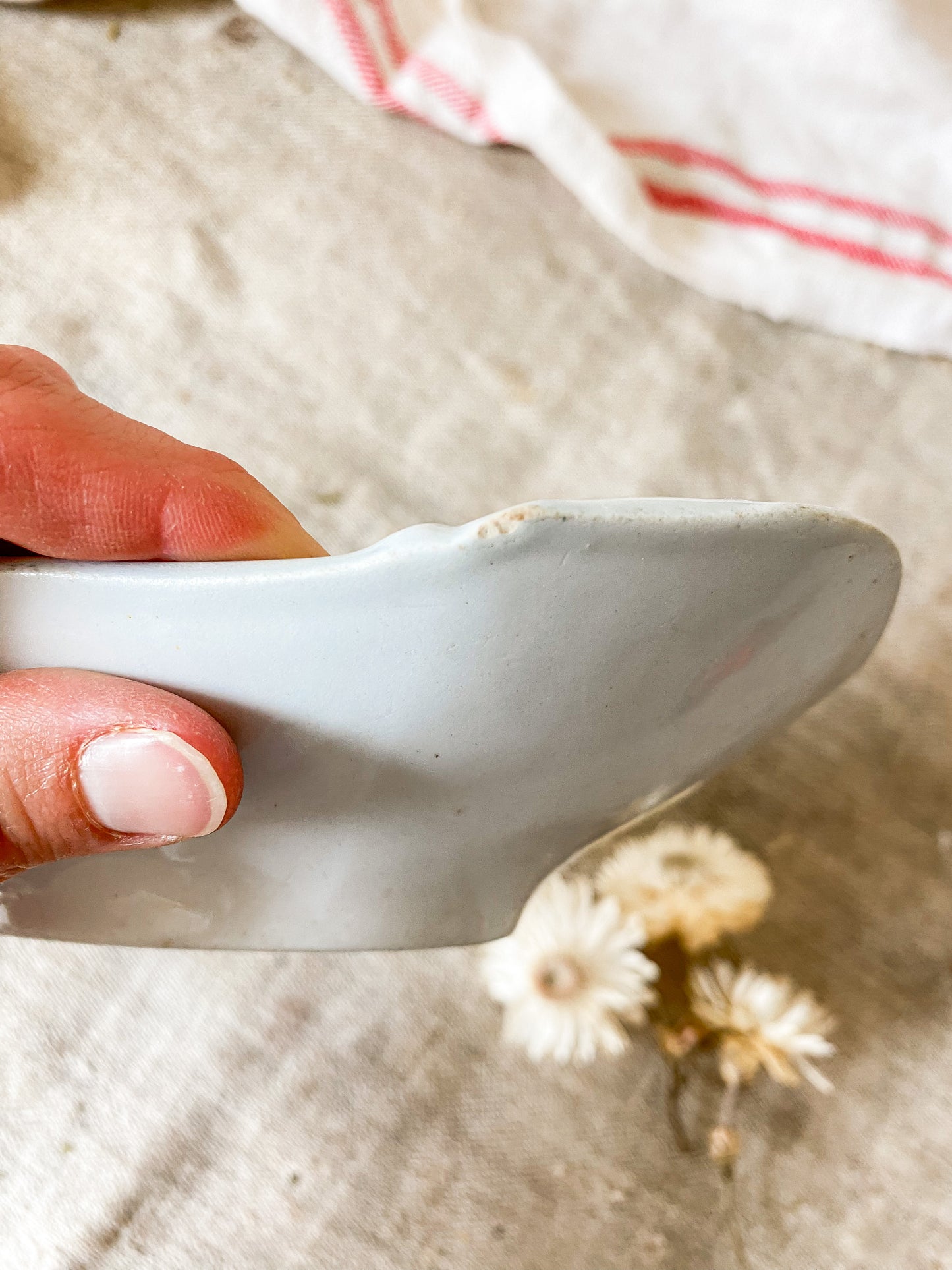 Antique Ironstone Relish Dish | Fuschia Pattern by J & G Meakin, c1870
