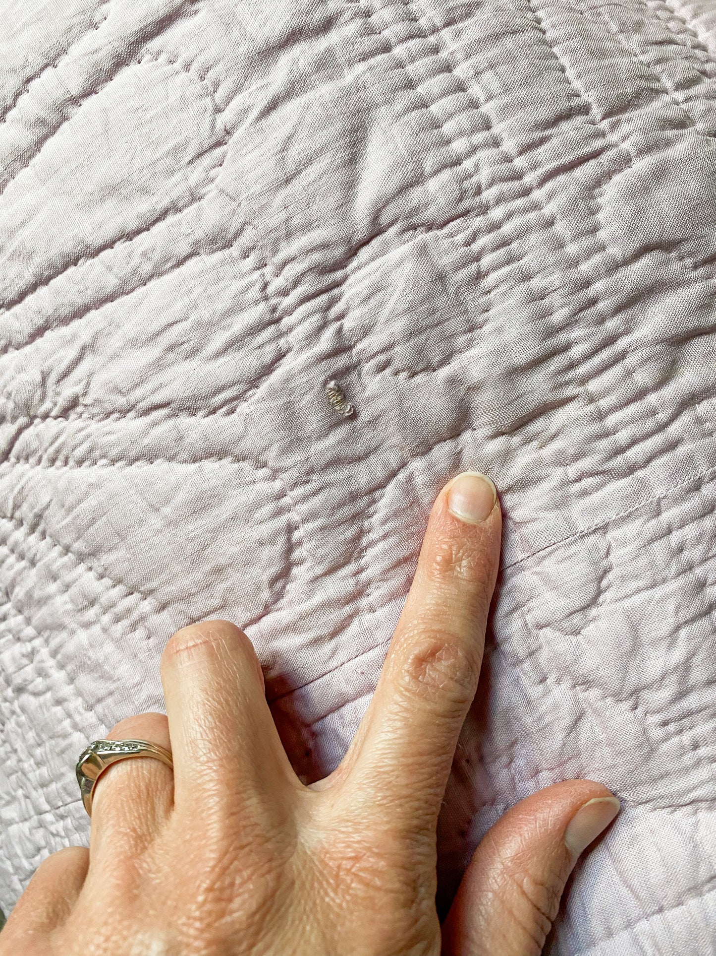 Vintage Dresden Plate Purple Quilt with Ice Cream Cone Border | Queen Size Quilt