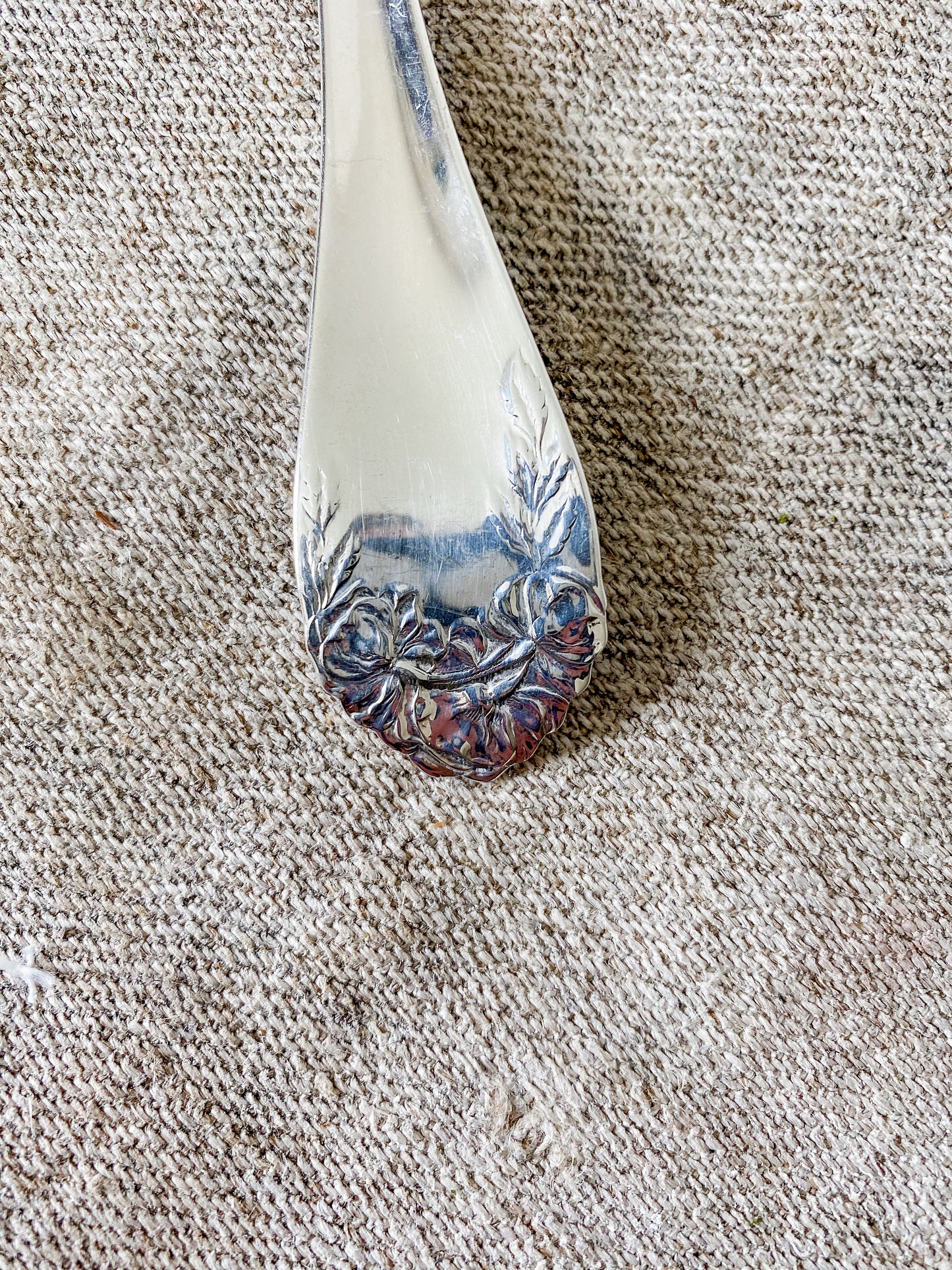 Vintage Sterling Silver Cold Meat Fork | Normandy Rose by Northumbria