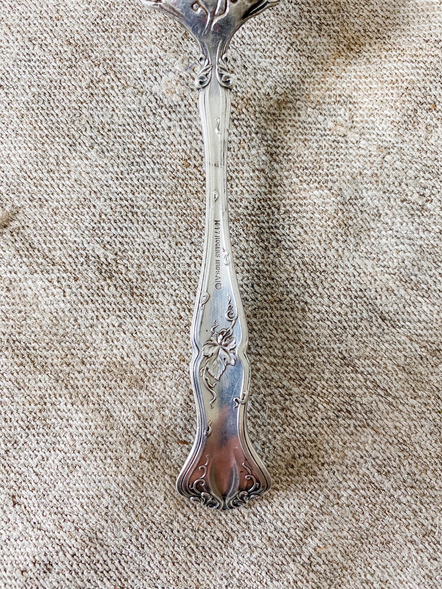 Antique Silver Plate Cake Fork by International Silver, c1904