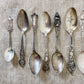 Antique Early 1900s Sterling Silver Souvenir Spoons