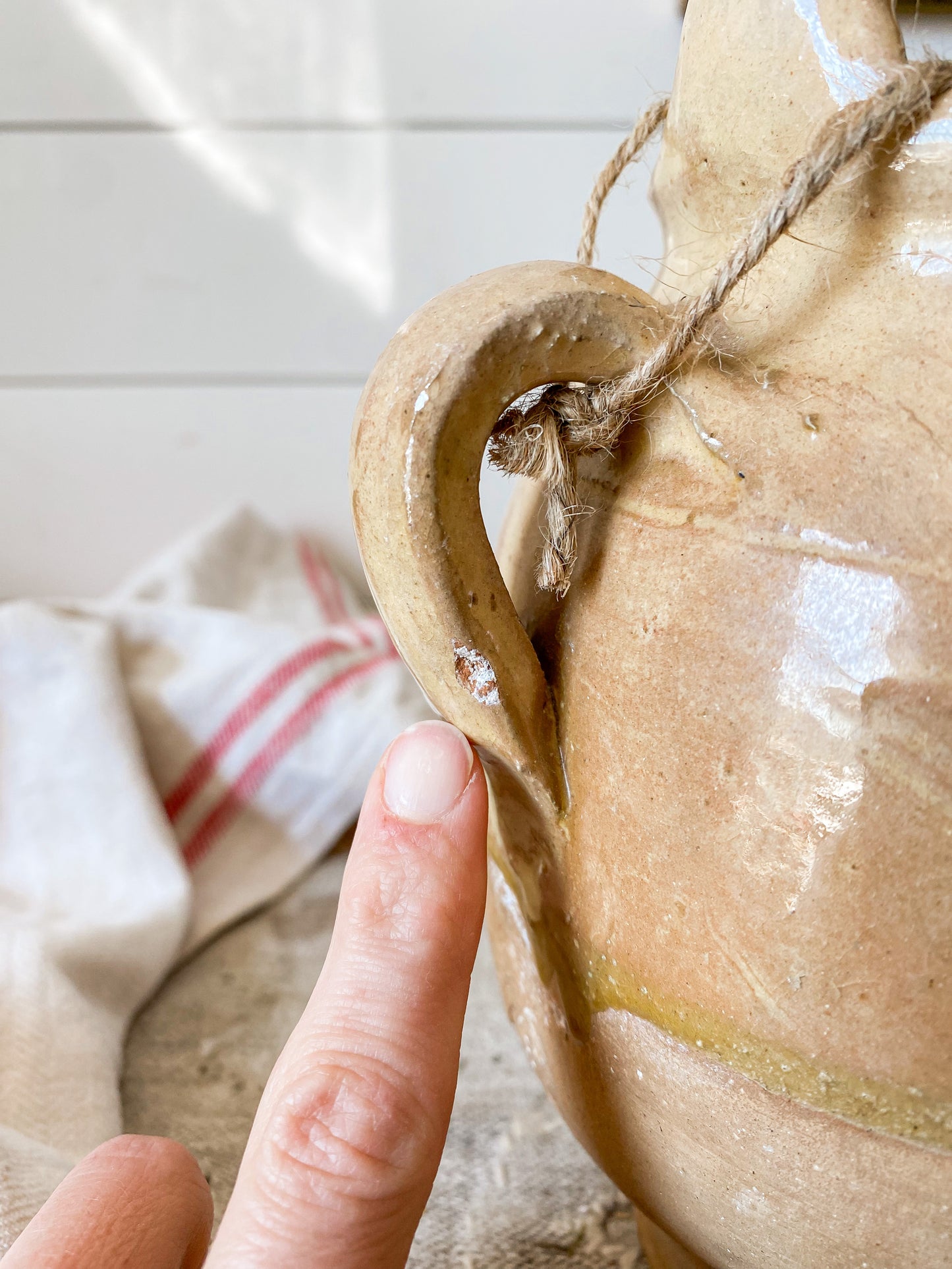 Antique French Gargoulette Terracotta Water Jug