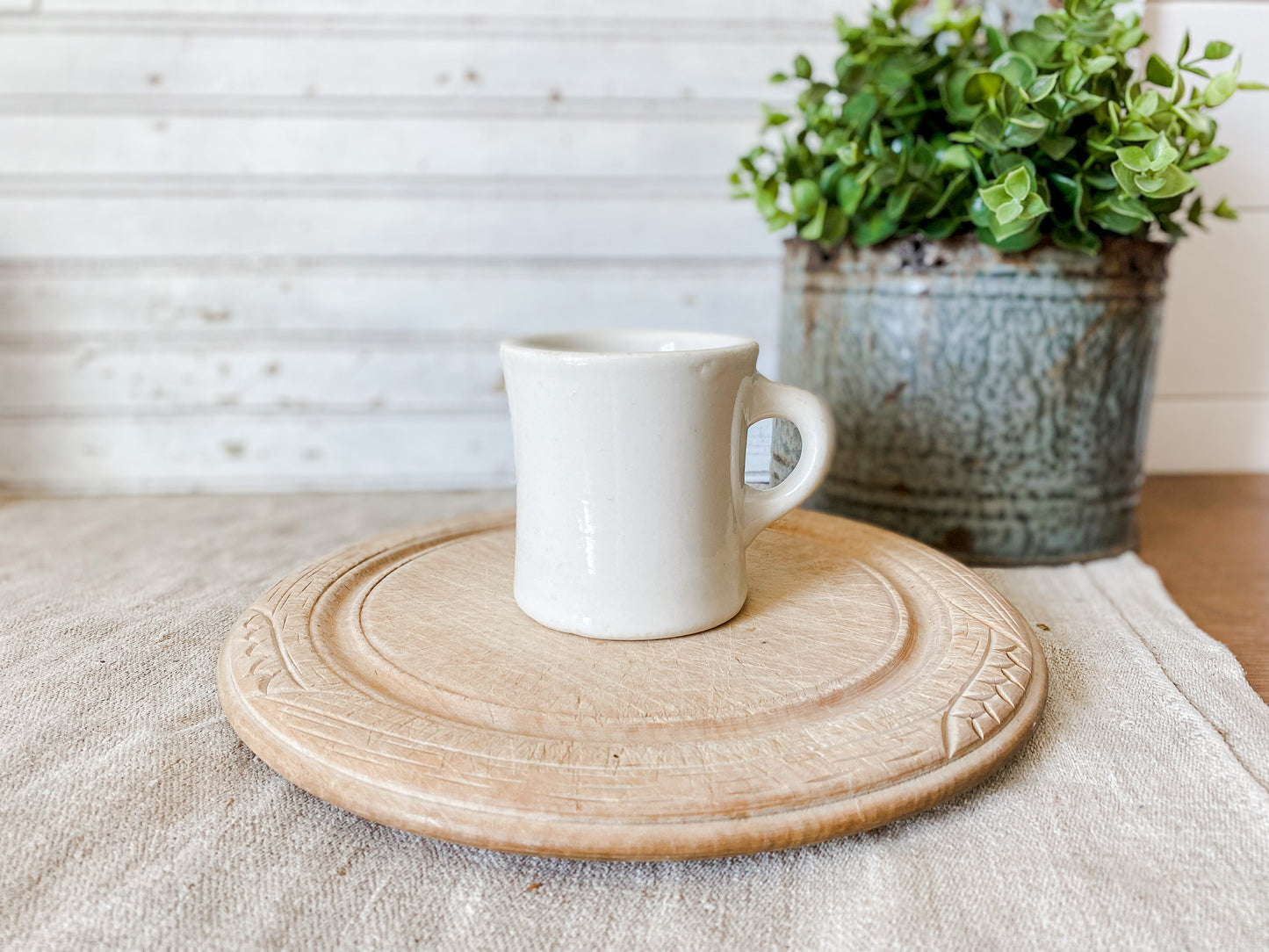 Vintage Chunky Ironstone Diner Mug | Victor Restaurant Ware