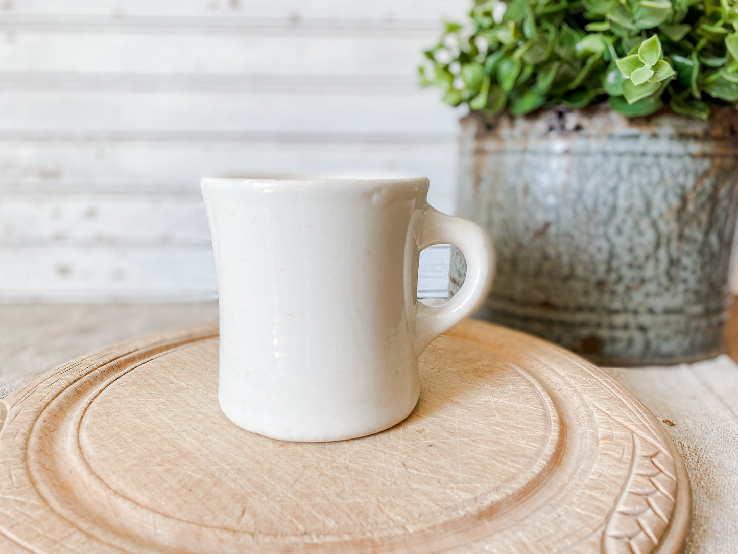 Vintage Chunky Ironstone Diner Mug | Victor Restaurant Ware