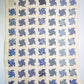 Vintage Blue & White Pinwheel Quilt, c1950