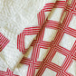 Vintage Red and White "The X Quisite" Quilt