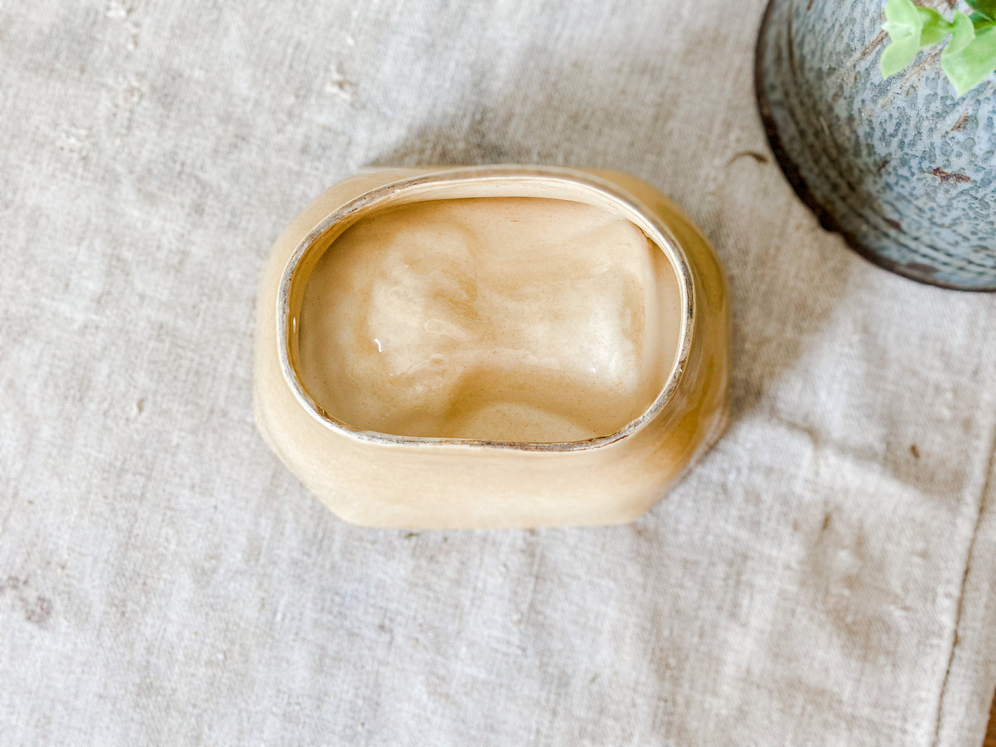 Vintage Yellow Ware Wheat Stack Jelly Mold by Pfaltzgraff | Rustic Kitchen Decor