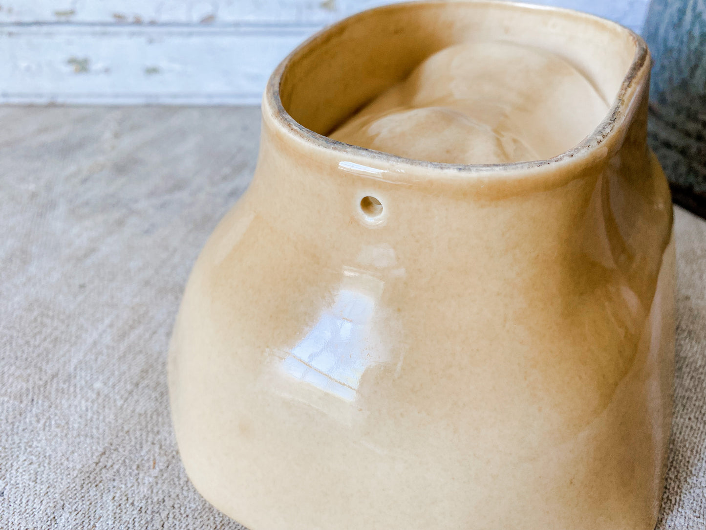 Vintage Yellow Ware Wheat Stack Jelly Mold by Pfaltzgraff | Rustic Kitchen Decor