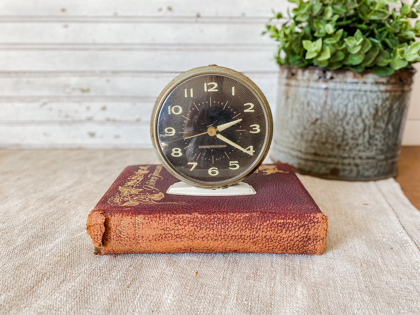 Vintage Westclox Black Clock | Baby Ben Tabletop Wind-Up Clock | Does NOT Work | Shelf Decor Only