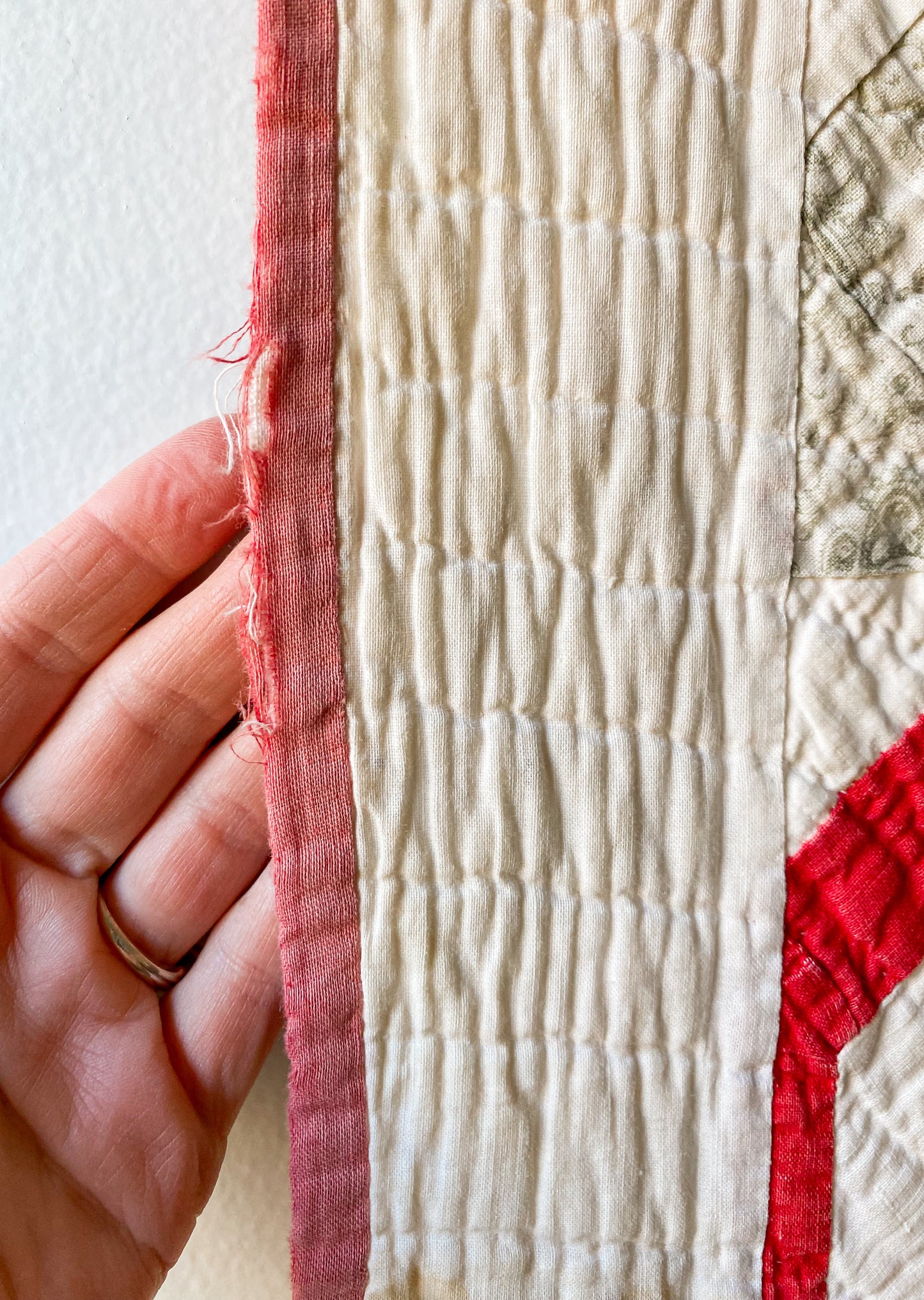 Antique Churn Dash Inside Garden Maze Quilt