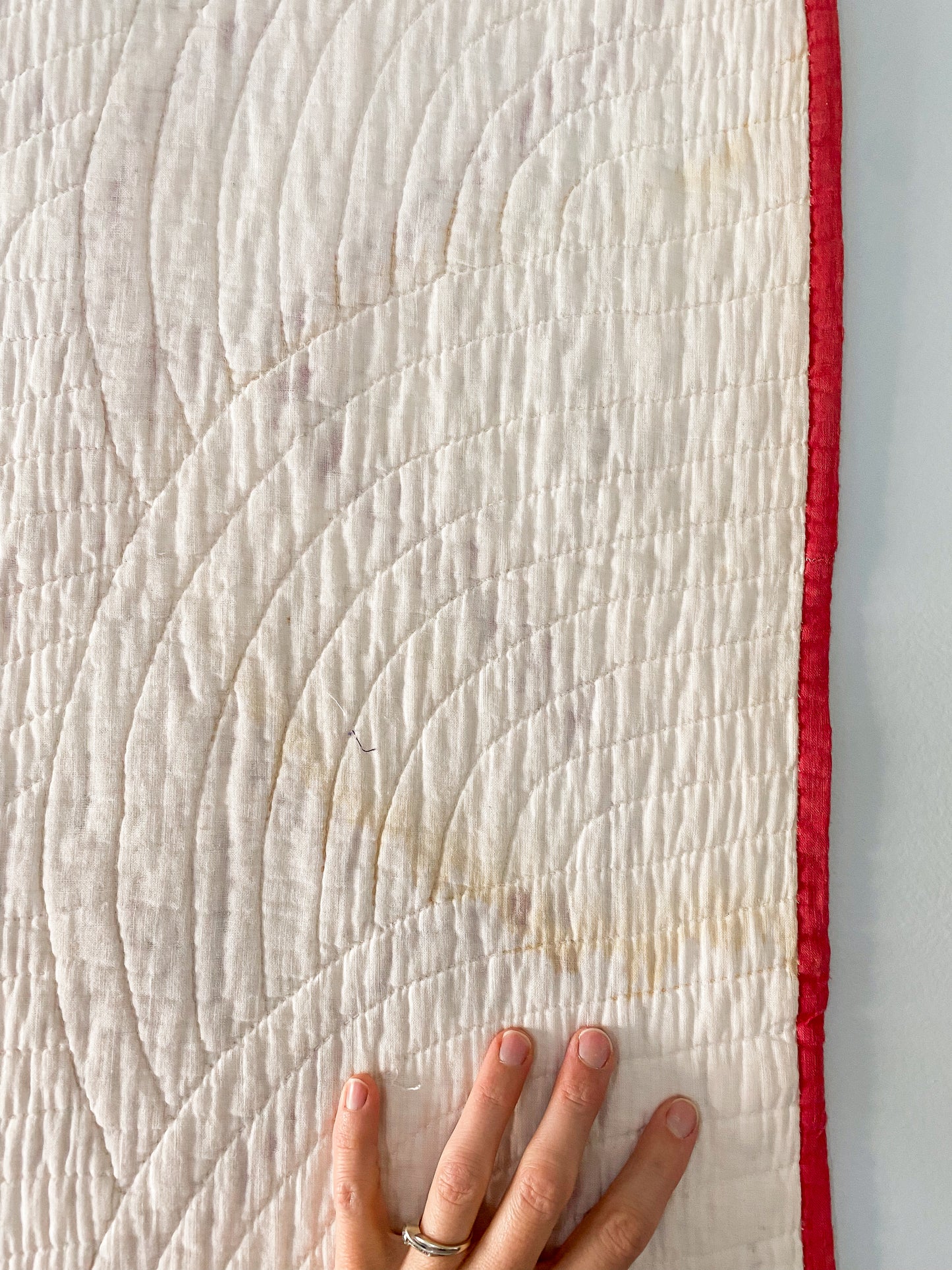 Antique Churn Dash Inside Garden Maze Quilt