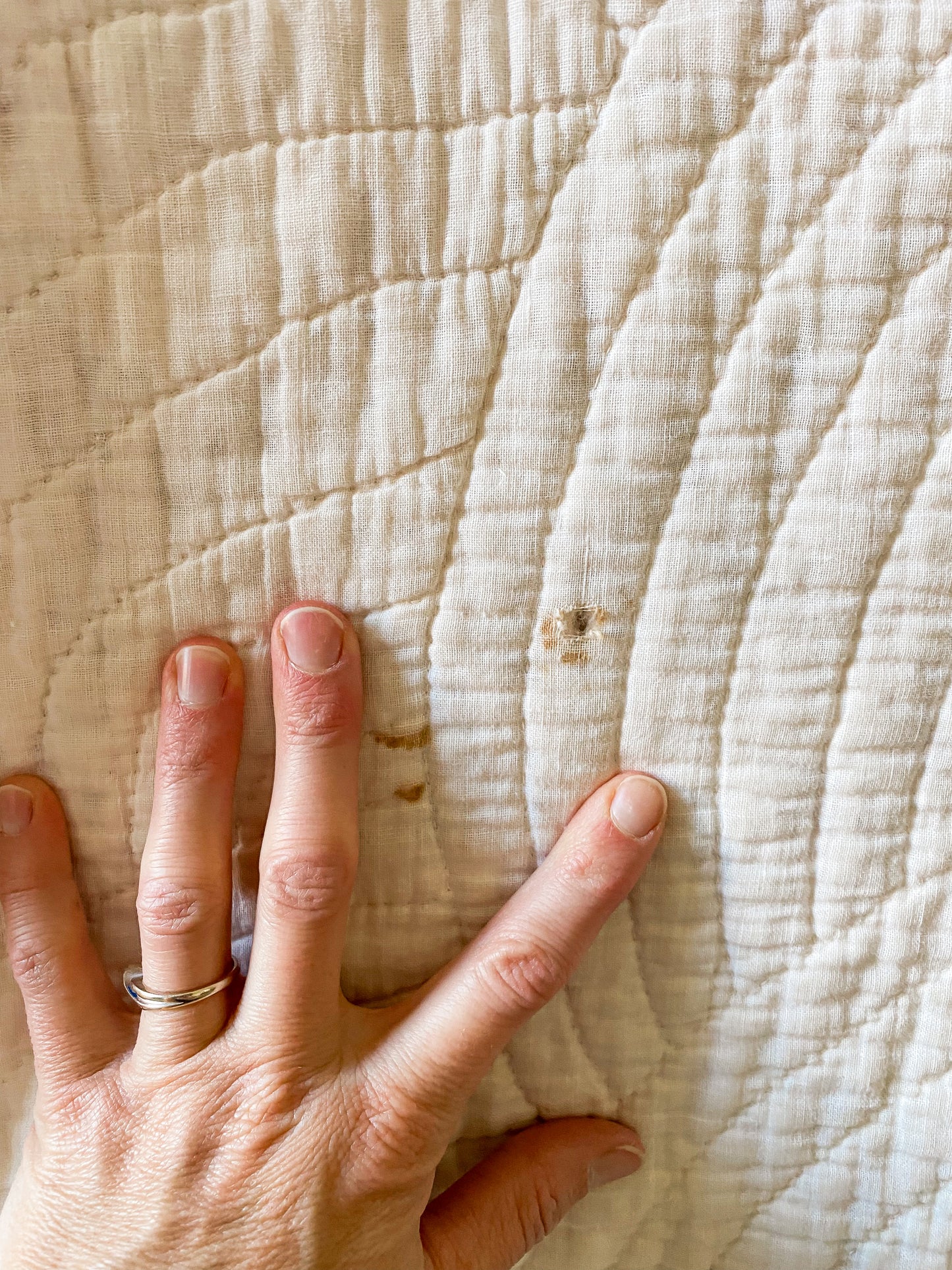 Antique Churn Dash Inside Garden Maze Quilt