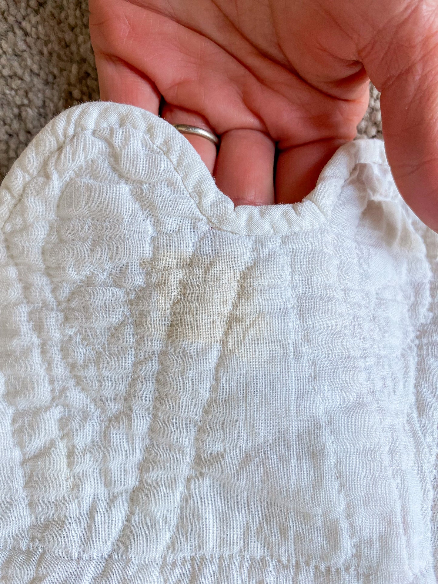 Vintage 1933 Dresden Plate Quilt with Initials and Date