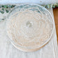 Vintage Pressed Glass Floral Patisserie Stand, Small 9" Cake Stand