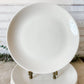 Vintage Set of Homer Laughlin Best China White Ironstone Luncheon 9" Plates, Midcentury Heavy Restaurant Ware