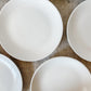 Vintage Set of Homer Laughlin Best China White Ironstone Luncheon 9" Plates, Midcentury Heavy Restaurant Ware