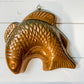 Vintage Copper Leaping Fish Shaped Hanging Round Gelatin Mold