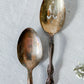 Set of 2 Vintage Silverplate Serving Spoons, Interlude International Silver, 1970s Slotted Spoon