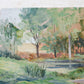 Vintage English Gestural Forest Oil Painting