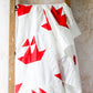 Vintage Red & White Sailboat Quilt TOP