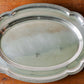 Vintage Scalloped Silver Plate Serving Tray