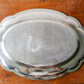 Vintage Scalloped Silver Plate Serving Tray