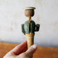 Vintage Anri Wine Stopper | Hand Carved Mechanical Moving Wooden Drinking Sailor