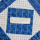 Antique Blue and White “Minnie Edwards” Signed Double Square Quilt Block, c1910