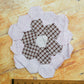 Antique Hexagon Flower Garden Quilt Block, c1910