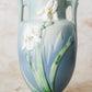 Vintage Roseville Pottery Blue Iris 12" Vase, c1939