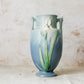 Vintage Roseville Pottery Blue Iris 12" Vase, c1939