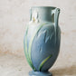 Vintage Roseville Pottery Blue Iris 12" Vase, c1939