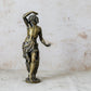 Antique 19th Century Classical Bronze Statue of Young Man with Lion's Pelt