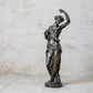 Antique Bronze Sculpture of Classical Woman by Edouard Henri Delesalle, c1850