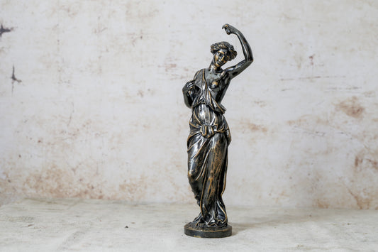 Antique Bronze Sculpture of Classical Woman by Edouard Henri Delesalle, c1850