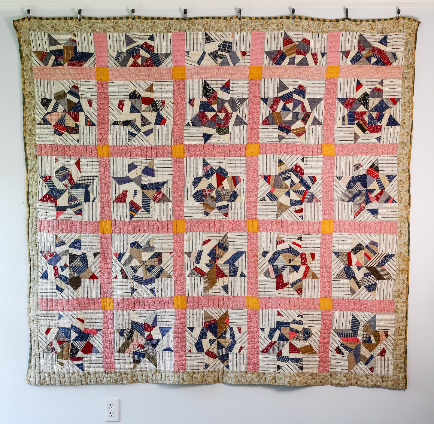 Antique String Star Quilt, c. 1910