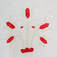 Antique Cutter Quilt | Red and Tan Flower Basket Applique, c1880