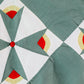 Vintage “The Rosebud Quilt” Red and Green Quilt TOP, c1930