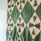 Vintage “The Rosebud Quilt” Red and Green Quilt TOP, c1930