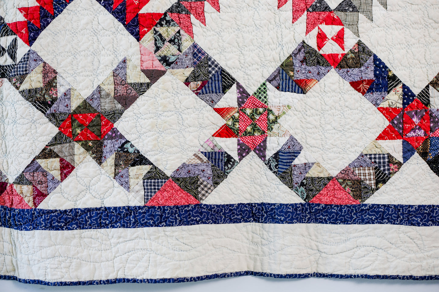 Antique Wild Goose Chase Quilt with Provenance, c1930